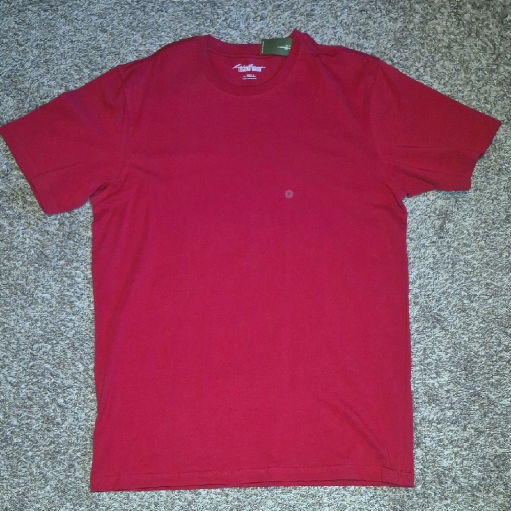 Eddie Bauer Red Short Sleeve Tee for Casual Wear